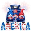 4th of July Patriotic Tie Dye Gnome Truck Sublimation Transfer - Summer Sublimation Transfer, Hippie, America Sublimation, Gnome Summer (Adult x5) view 1