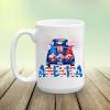 4th of July Patriotic Tie Dye Gnome Truck Sublimation Transfer - Summer Sublimation Transfer, Hippie, America Sublimation, Gnome Summer (Adult x5) view 3