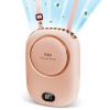 PiKaPiKaP Portable Neck Fan, Hanging Neck Fan Hands Free with Adjustable Lanyard and Bracket, USB Rechargeable Bladeless Mini Fans Portable, 3 Speeds for Women Kids Outdoor Travel view 1