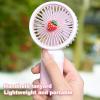 Mini Handheld Fan, USB Rechargeable Cartoon Strawberry Look Portable Fan with Removable Base for Home Office Outdoor view 3