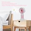 Mini Handheld Fan, USB Rechargeable Cartoon Strawberry Look Portable Fan with Removable Base for Home Office Outdoor view 4