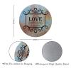 A New Command I Give You Love One Another Metal Sign Funny Quotes Round Metal Signs for Wreaths Wall Art Retro Decorative Wreath Sign Rustic Wall Decor For Bedroom Kitchen Cafe Bar Office Garage view 2