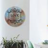 A New Command I Give You Love One Another Metal Sign Funny Quotes Round Metal Signs for Wreaths Wall Art Retro Decorative Wreath Sign Rustic Wall Decor For Bedroom Kitchen Cafe Bar Office Garage view 4