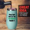 Accountant Teal Edition Wine Tumbler 12oz - Keep Calm And Let - Accounting Spreadsheet Audit Auditor office work cpa engineer tax finance administrative email view 2
