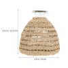 Housoutil 1pc Hand-Woven Light Brown Vase Natural Bottle for Home Decor Japanese Style Decorative Glass Vase for Floral Arrangements and Table Centerpieces view 3