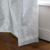 TWOPAGES Double Layer Lined Grommet Dupioni Silk Curtain Ice Blue Lightweight Light Filtering Room Darkening Curtain for Kitchen, Window Treatment Curtain Panel (1 Panel, W50 x L102) view 4
