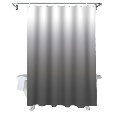 Abstract Art Fabric Shower Curtain Set With Hooks - Luxury Grey White Waterproof Polyester Bathroom Accessory, 72x72 Inch