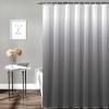Abstract Art Fabric Shower Curtain Set With Hooks - Luxury Grey White Waterproof Polyester Bathroom Accessory, 72x72 Inch view 2
