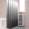 Abstract Art Fabric Shower Curtain Set With Hooks - Luxury Grey White Waterproof Polyester Bathroom Accessory, 72x72 Inch view 3