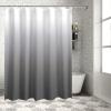 Abstract Art Fabric Shower Curtain Set With Hooks - Luxury Grey White Waterproof Polyester Bathroom Accessory, 72x72 Inch view 4