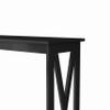 39.37" Console Table with Shelf,Modern Entryway Table for Home,MDF Boards Rectangle Shape,Black view 3