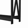 39.37" Console Table with Shelf,Modern Entryway Table for Home,MDF Boards Rectangle Shape,Black view 4