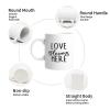11oz Love Blooms Here Funny Coffee Mug, Inspirational Coffee Cups, Motivational Gift Ideas, Inspire Gift Exchange Birthday Ideas Made in USA view 4