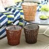 DFDFSFG Trash Can Rattan Trash Can Without LidWoven Hyacinth Garbage CanWillow Woven Flower Pots Sundries Garbage Bin for Bedroom Kitchen Wastebasket (Color : Brown) view 3