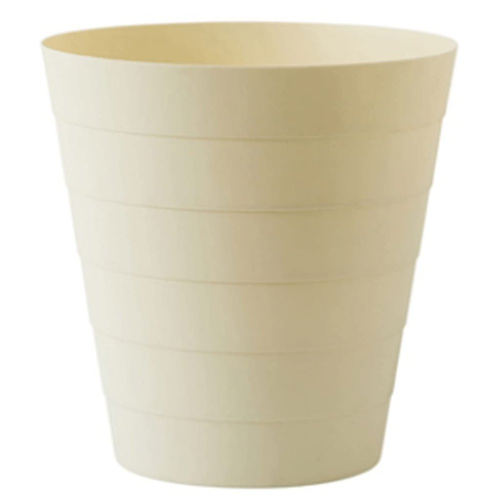 DFDFSFG Trash Can Plastic Trash Can Without LidRound Garbage CanOpen Top Garbage Bin for Living RoomBedroomKitchenHotel Waste Paper Ashbin Wastebasket (Color : Yellow)