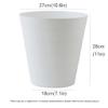 DFDFSFG Trash Can Plastic Trash Can Without LidRound Garbage CanOpen Top Garbage Bin for Living RoomBedroomKitchenHotel Waste Paper Ashbin Wastebasket (Color : Yellow) view 2