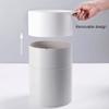 DFDFSFG Trash Can Two-Color Trash Can Wastebasket with HandleDetachable Garbage Can Without LidPlastic Open Top Garbage Bin for Bedroom Kitchen Wastebasket (Color : Red) view 4