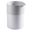 DFDFSFG Trash Can Two-Color Trash Can Wastebasket with HandleDetachable Garbage Can Without LidPlastic Open Top Garbage Bin for Bedroom Kitchen Wastebasket (Color : White-Gray) view 1