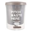 DFDFSFG Trash Can Clear Plastic Trash Can with LidStep-On Pedal Garbage CanGarbage Bin with Inner Barrel for Kitchen Bathroom Office Living Room Wastebasket (Color : Brown) view 1