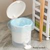 DFDFSFG Trash Can Clear Plastic Trash Can with LidStep-On Pedal Garbage CanGarbage Bin with Inner Barrel for Kitchen Bathroom Office Living Room Wastebasket (Color : Brown) view 4