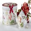 9.5 x 5.6" Porcelain Tea Pot, Burg Peony view 1