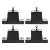 balacoo 4pcs Air Conditioner Vibration Absorption Pads Tough Supports for External Units Noise Reduction Easy Installation Black view 2