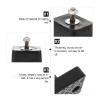 balacoo 4pcs Air Conditioner Vibration Absorption Pads Tough Supports for External Units Noise Reduction Easy Installation Black view 4