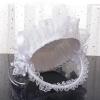 Marooma 2PCS Flower Girl Baskets for Wedding,Romantic Wedding Flower Lace Ribbon Baskets Candies Container for Wedding Ceremony Banquet Decoration view 3