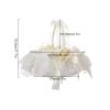 Marooma 2PCS Flower Girl Baskets for Wedding,Romantic Wedding Flower Lace Ribbon Baskets Candies Container for Wedding Ceremony Banquet Decoration view 4