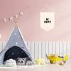 Andaz Press Hanging Canvas Banner - Be Happy Tapestry Wall Hanging Banner for Baby Girl, Boy & Kids Nursery Decor, Pennant Flag Art, 1-Pack view 2