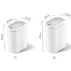 DWLOMHE Plastic Rectangular Trash/Garbage, Home Smart Garbage Bin, 7L Waterproof Automatic Smart Bathroom Garbage Can with Lid, for Bathroom, Bedroom, or Home Office view 2