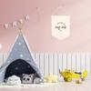 Andaz Press Hanging Canvas Banner - Welcome To My Crib Tapestry Wall Hanging Banner for Baby Girl, Baby Boy, Kids Canvas Nursery Decor, Pennant Flag Wall Art, 1-Pack view 2
