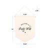 Andaz Press Hanging Canvas Banner - Welcome To My Crib Tapestry Wall Hanging Banner for Baby Girl, Baby Boy, Kids Canvas Nursery Decor, Pennant Flag Wall Art, 1-Pack view 4
