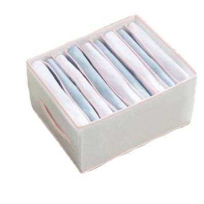 CHVOVUNY Wardrobe Clothes Organizer for Folded Clothes Washable Clothing Drawer Suitable for Thin Jeans, Leggings, T-Shirts, Bras, Underwear, Socks, 3 Pack 7 Grids 9 Grids 12 Grids White Grey