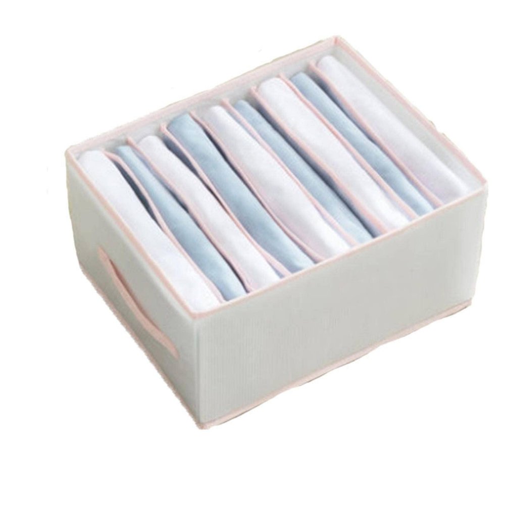 CHVOVUNY Wardrobe Clothes Organizer for Folded Clothes Washable Clothing Drawer Suitable for Thin Jeans, Leggings, T-Shirts, Bras, Underwear, Socks, 3 Pack 7 Grids 9 Grids 12 Grids White Grey