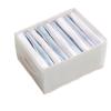 CHVOVUNY Wardrobe Clothes Organizer for Folded Clothes Washable Clothing Drawer Suitable for Thin Jeans, Leggings, T-Shirts, Bras, Underwear, Socks, 3 Pack 7 Grids 9 Grids 12 Grids White Grey view 1