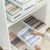 CHVOVUNY Wardrobe Clothes Organizer for Folded Clothes Washable Clothing Drawer Suitable for Thin Jeans, Leggings, T-Shirts, Bras, Underwear, Socks, 3 Pack 7 Grids 9 Grids 12 Grids White Grey view 2