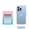 100 Pack Smell Proof Bags 3.3 x 5.1 Inch Mylar Bags with Clear Window Foil Pouch Bag Flat Bag Matte Gradient Color (Pink Blue) view 2