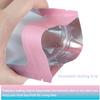 100 Pack Smell Proof Bags 3.3 x 5.1 Inch Mylar Bags with Clear Window Foil Pouch Bag Flat Bag Matte Gradient Color (Pink Blue) view 4