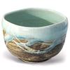 aprikalife - Traditional Japanese Matcha Tea Bowl, Handcrafted Ceramic, Tea Ceremony Cup, Blue & Brown Glaze view 1