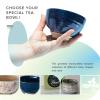 aprikalife - Traditional Japanese Matcha Tea Bowl, Handcrafted Ceramic, Tea Ceremony Cup, Blue & Brown Glaze view 4