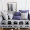 Jeanerlor SureGuard Pillowcase Cousion Cover Decor Cotton Linen with Unique Design to Embellish Study Room/House/Office Set of 2, 20"x20"(50 x 50cm), Silver Grey view 3