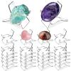(24 PCSDisplay Stand,Acrylic Rock Display stands,Clear Display Easel Stands Pedestal for Crystal Geodes Rock Mineral Agate Fossil Coral crystal/gemstone Small Collectibles Display Stands (Large) view 1