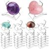 (24 PCS 2.2 x 1.69 x1.89 inch Crystal Display Stand,Acrylic Rock Display stands,Clear Display Easel Stands Pedestal for Crystal Geodes Rock Mineral Agate Fossil Coral crystal/gemstone Small Collectibles Display Stands (Medium) view 1