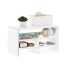 Furinno Hermite Desk Top Organizing Shelf Bookcase, White view 1