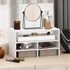 Furinno Hermite Desk Top Organizing Shelf Bookcase, White view 2