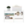 Furinno Hermite Desk Top Organizing Shelf Bookcase, White view 4