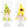 2 Pack Fall Decor Thanksgiving Decorations Harvest Gnome Plush Doll Elf Dwarf Doll Figurine with Maple Leaves Sunflower Autumn Decor for Festival Gifts (Harvest Gnome D) view 4