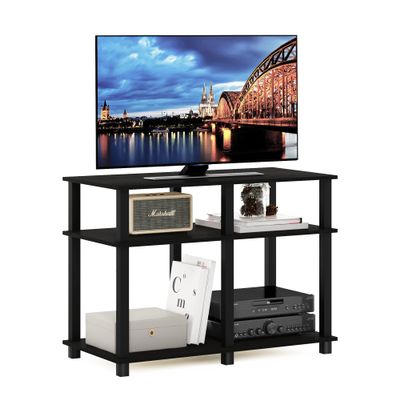 Furinno Romain Turn-N-Tube Stand for TV up to 40 Inch, 40-Inch, Espresso/Black