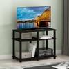 Furinno Romain Turn-N-Tube Stand for TV up to 40 Inch, 40-Inch, Espresso/Black view 2